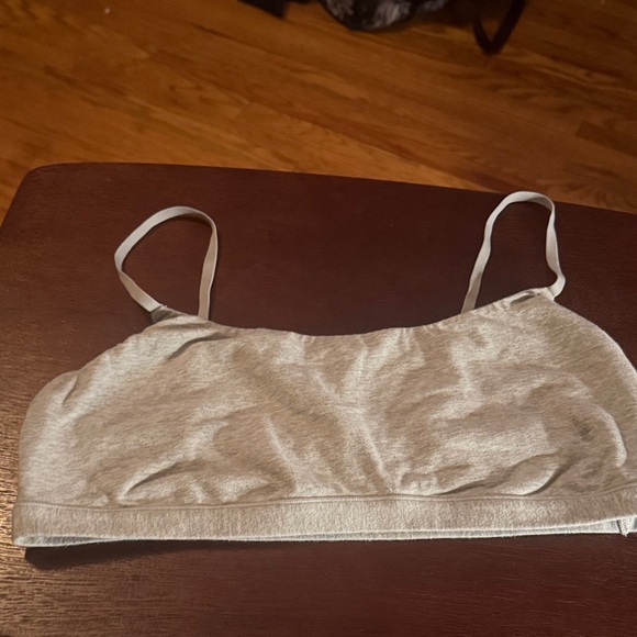 SKIMS Cotton Jersey Scoop bralette, Light Heather Gray - Picture 5 of 7